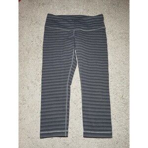 Lululemon Wunder Under Crop High Rise Size 8 21" Pant Heathered Gray Classic